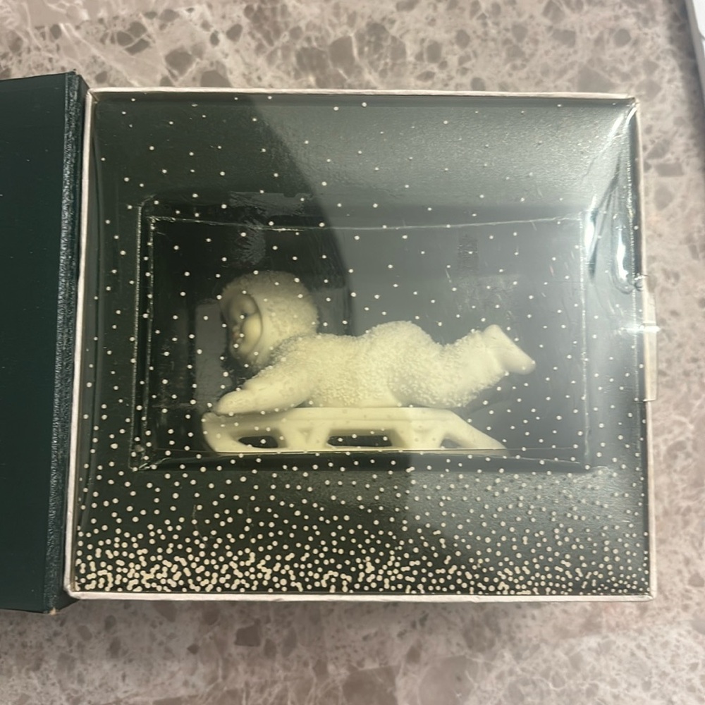 Vintage Snowbabies!! “Hold On Tight”